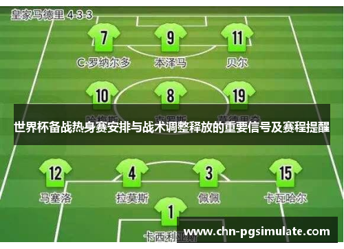 世界杯备战热身赛安排与战术调整释放的重要信号及赛程提醒